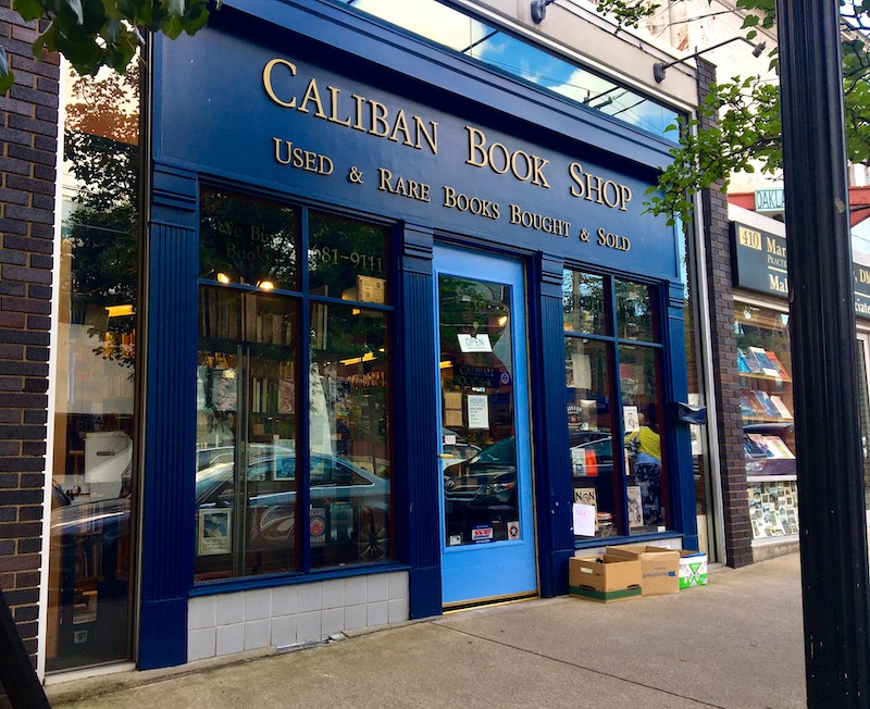 Storefront of Caliban Book Shop