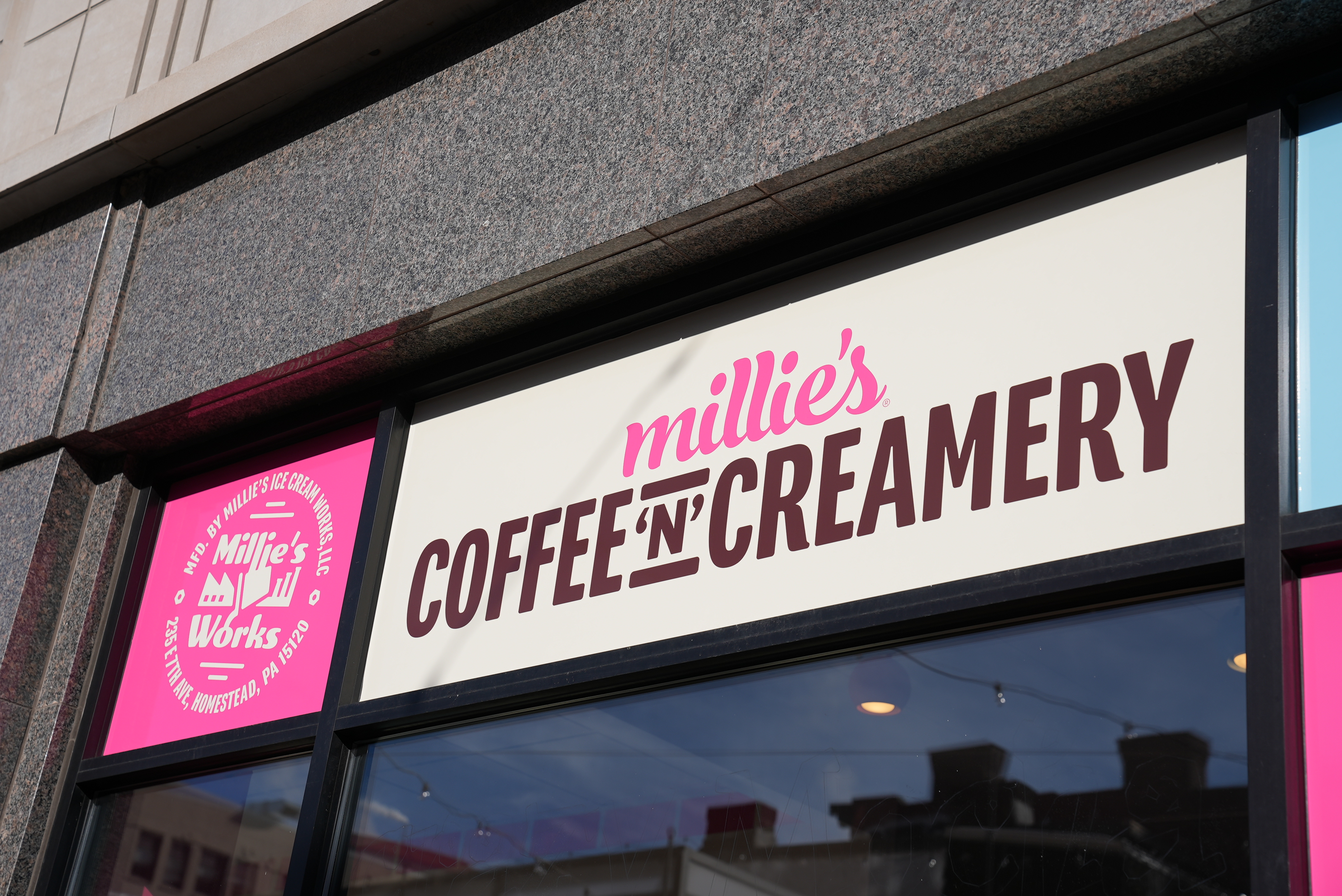 Exterior of Millie's Coffee 'n' Creamery